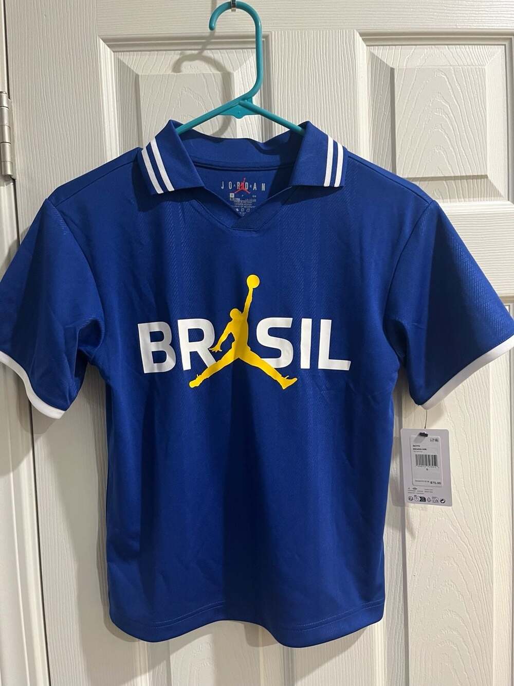Brazil National Team Jordan Brand Youth Polo - Royal,